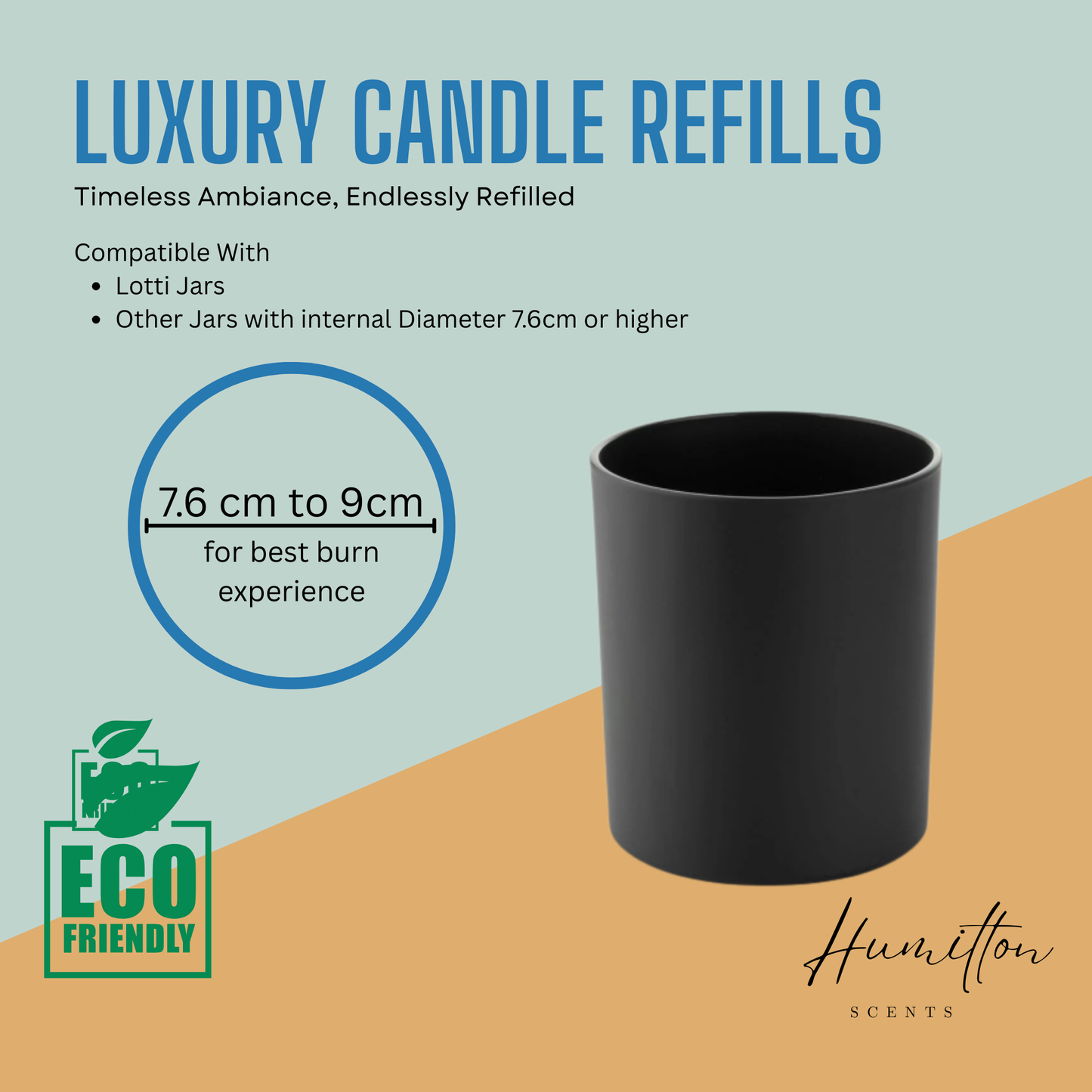 Candle Refills – Premium Coconut Wax, 30cl (Fits Lotti, Karen, 7.6cm+ Jars)