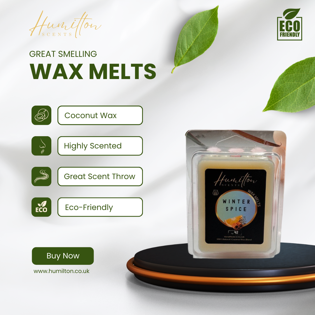 Coconut Wax Melts | Clamshell Containers | Highly Scented | Eco-Friendly