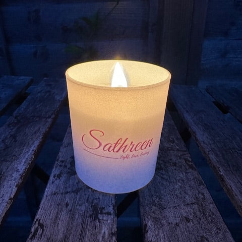 Sathreen for Ladies | Luxury Candle | Highly Scented | Coconut Wax | Wood Wick