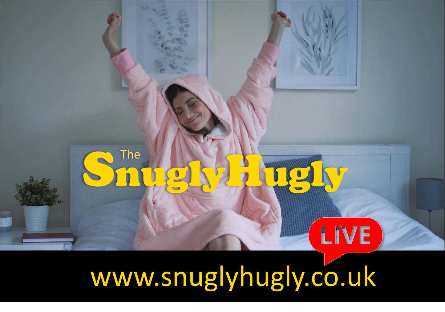 Moonlight Pink Wearable Hooded Blanket - Super Soft Flannel & Sherpa Fleece with Waterproof Lining & Zippered Pocket