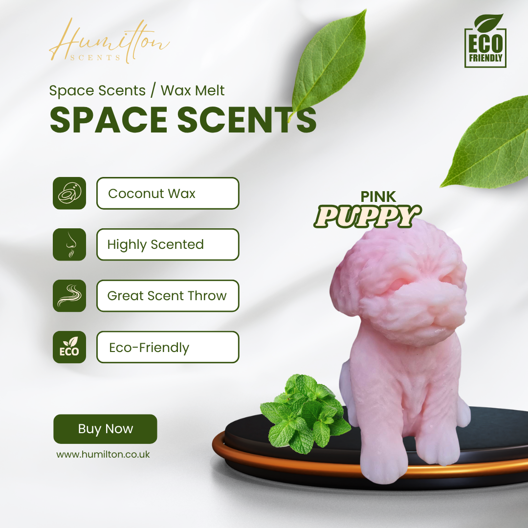 Puppy Shaped Space Scents | Wax Melt | Coconut Wax | Highly Scented | Eco-friendly