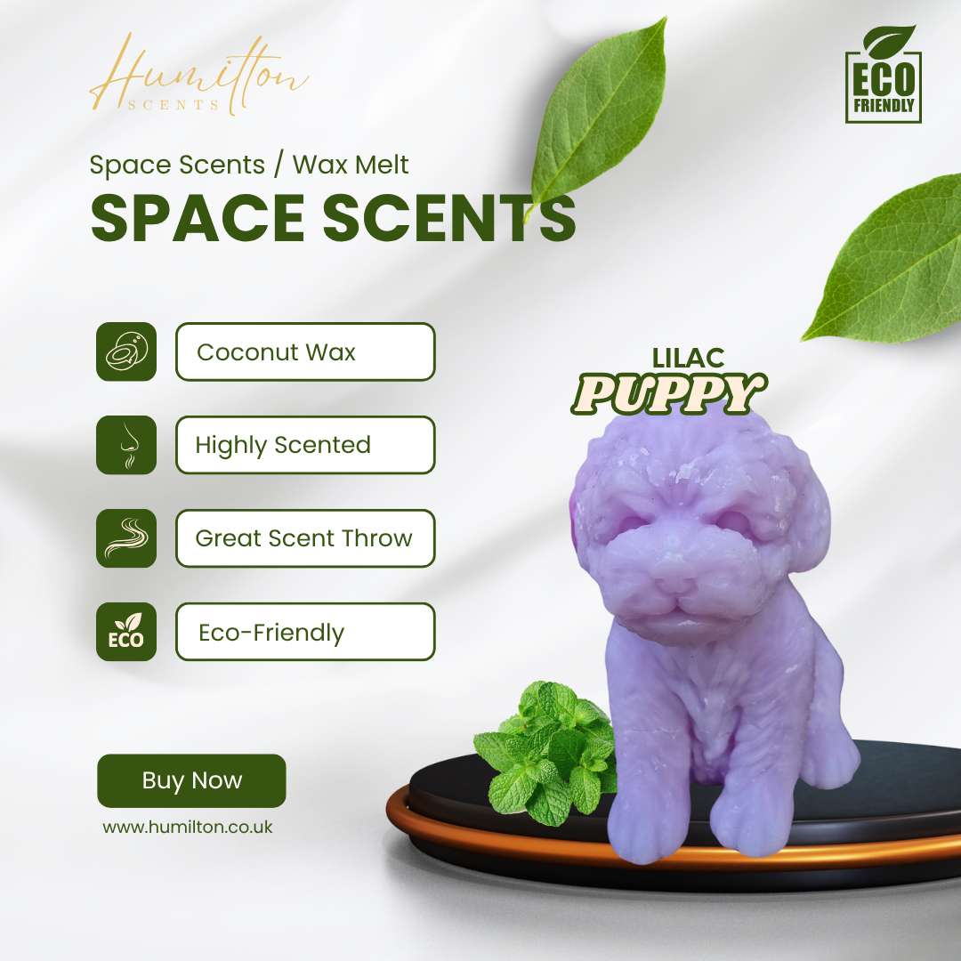 Puppy Shaped Space Scents | Wax Melt | Coconut Wax | Highly Scented | Eco-friendly