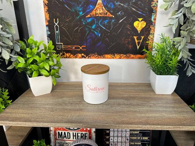 Sathreen for Ladies | Luxury Candle | Highly Scented | Coconut Wax | Wood Wick