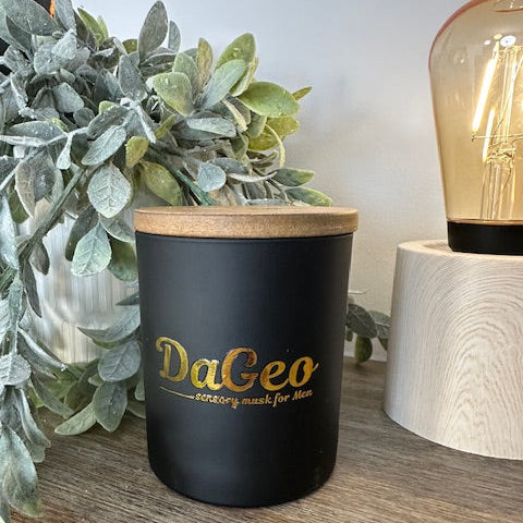 DaGeo for Men | Luxury Candle | Highly Scented | Coconut Wax | Wood Wick